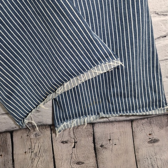 Judy Blue Jeans Womens 5/27 Railroad Striped Super Flare Stretch Denim - Picture 9 of 16